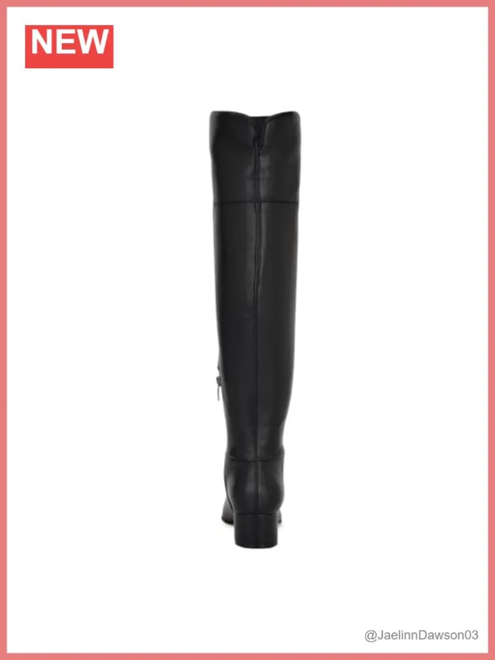 Nine West Women's Over-the-Knee Faux Leather Block Heel Boots Zip Closure